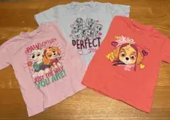 パウパトロールTシャツ 3枚セット 女の子