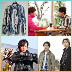 仮面ライダーヴァレン/辛木田絆斗本編着用衣装総柄シャツSサイズ