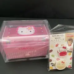 【まとめ売り】ハローキティ ファンシー小物入れ ヘアクリップ