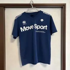 Move Sport ネイビー VネックTシャツ　サントリーコラボ