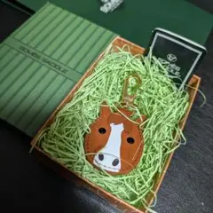 新品　ソメスサドル　アッシュゴールド　メンコキーホルダー