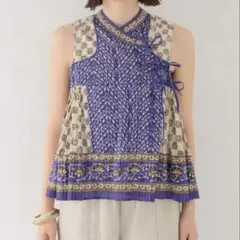 SARA MALLIKA CTN KIKA ETHNIC PRT TOP