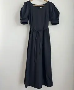 Beauté de opaque ブラック　マキシ丈ワンピース