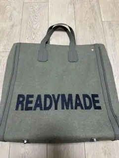 【最終値下げ】READYMADE ラージトートバッグ　中古品 READYMADE - READYMADE レディメイド トートバッグ カーキ