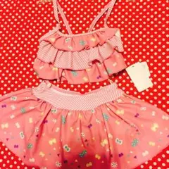 新品 定価3900円 ビキニ 水着 女の子 100 ピンク