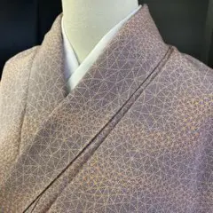 【和】10994c 着物 小紋 抽象柄 お洒落文様
