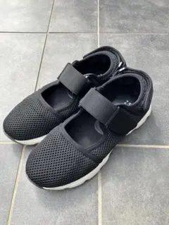 マッキントッシュ　ブラックメッシュサンダル ベルト付き