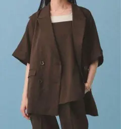 リネンライクWジャケット