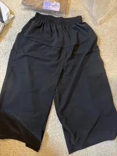 海外製ノーブランド　XXXL パンツスカート 黒＆ベージュ 2枚セット