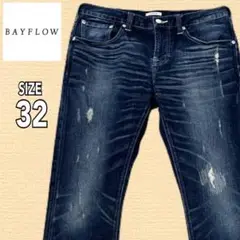 BAYFLOW ベイフロー スキニーデニム ダメージ加工 サイズ32