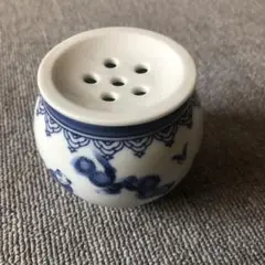 中国古玩　蓮花　青白磁香炉　横幅約11㎝ 中国古玩 蓮花 青白磁香炉 横幅約11㎝