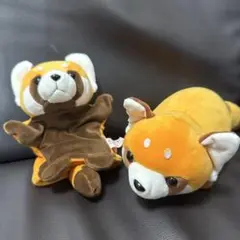レッサーパンダセット　パペット　ぬいぐるみ　ハッピーズー　千葉動物公園