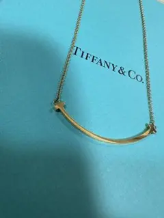 【TIFFANYu0026Co.】T スマイルペンダントイエローゴールド 最終値下げ