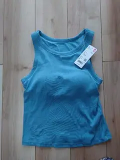 UNIQLO ブラトップ アメリカンスリーブ 　ブルー