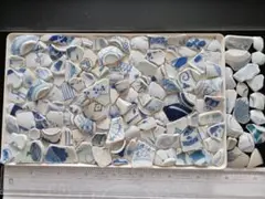 シー陶器　大量　青色系　約1100g