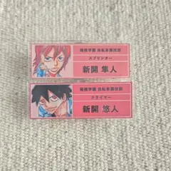 弱虫ペダル 新開隼人 新開悠人 アクリルネームバッジ アニアート