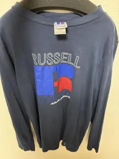 RUSSELL ATHLETIC ネイビー 長袖カットソー ロンT 古着