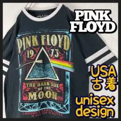 激レア ピンクフロイド Tシャツ バンT リンガーネック 袖ライン USA古着