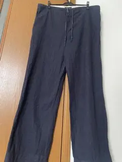 BANANA REPUBLIC ワイドパンツ L ネイビー