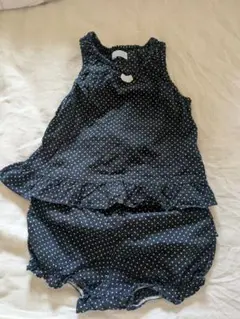 bebe reduction ドットノースリーブ&ブルマ 70cm