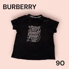 BURBERRY LONDON プリントTシャツ　黒　バーバリーロンドン　90