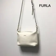 FURLA ポシェット ショルダーバッグ オフホワイト ゴールド金具 ソフィー