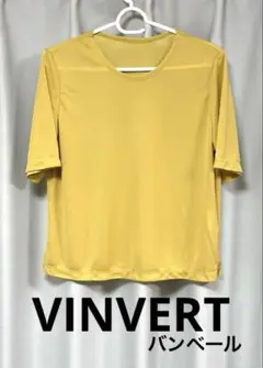 バンベール VINVERT 半袖 Tシャツ　カーキ色 カットソー