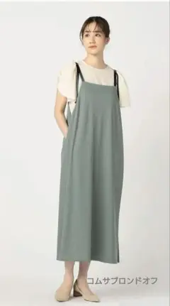 お値下げコムサブロンドオフ　ネイビー 2WAYキャミソールワンピース M-L