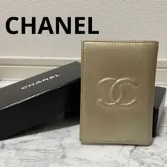 超美品!逸品CHANEL 名刺入れ / カード、定期ケース,GOLD