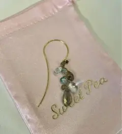 SweetPea 天然石 ピアス ブルー・グレー系