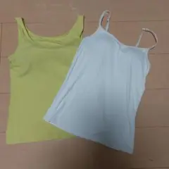 白エアリズム 黄色ブラトップ M 2点セット