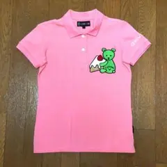 【8/7正午まで期間限定出品】Callaway ベア刺繍付きピンクポロシャツ