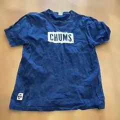 CHUMS ネイビー ロゴ Tシャツ　SIZE M