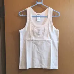 クロエ Chloe カットソー ボタン 装飾 タンクトップ TS フランス製