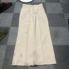 韓国 ベージュ ワイドパンツ