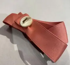 ピンクサテンリボンバナナクリップ