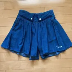 デニムパンツ　キュロット　150