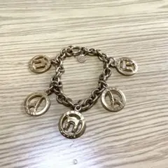 格安出品 美品 希少 セリーヌ ブレスレット ゴールド 金 エッフェル塔 凱旋門