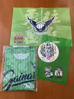 【未使用品】ガイナーレ オリジナルベースボールシャツ 応援グッズ 小澤&東條付き