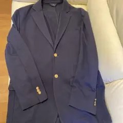 BROOKS BROTHERS メンズ　綿100%ネイビー ブレザー　XL