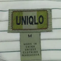 80s OLD UNIQLO 旧タグ　初期タグ　スタンドカラー　バンドカラー