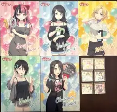 BanG Dream!バンドリA4サイズクリアファイル5枚＆ステッカー6枚セット