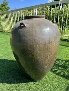 呂宋織部 灰釉印花文 半筒 茶碗 茶道具 古美術 古道具 アンティーク 茶道具 呂宋織部 灰釉印花文 半筒 茶碗 茶道具 古美術 古道具