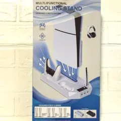 【冷却ファンつき】PS5 Pro/PS5/PS5 Slim対応スタンド 急速充電