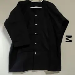 ダボシャツ=黒・無地=М