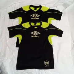 UMBRO GACH1-TR プラシャツ 黒&黄 Ⅼサイズ 2点セット