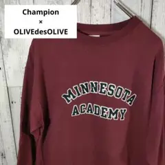 Champion×OLIVEdesOLIVE スウェット サイドジップ 刺繍