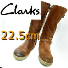クラークス Clarks ミドルブーツ エンジニアブーツ ストラップ スエード