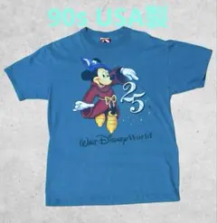 90s USA製 Disney ディズニーワールド 25周年記念 Tシャツ L