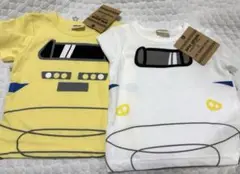 乗り物デザインTシャツ2枚 80cm
